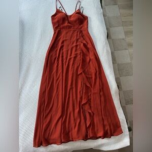 Birdy Grey Chiffon Terracotta Bridesmaid Dress